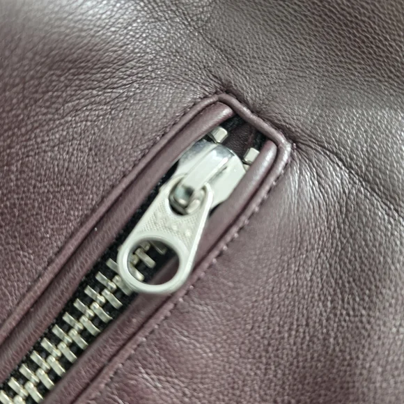 Mackage Rich Maroon Leather Jacket - Picture 8 of 11